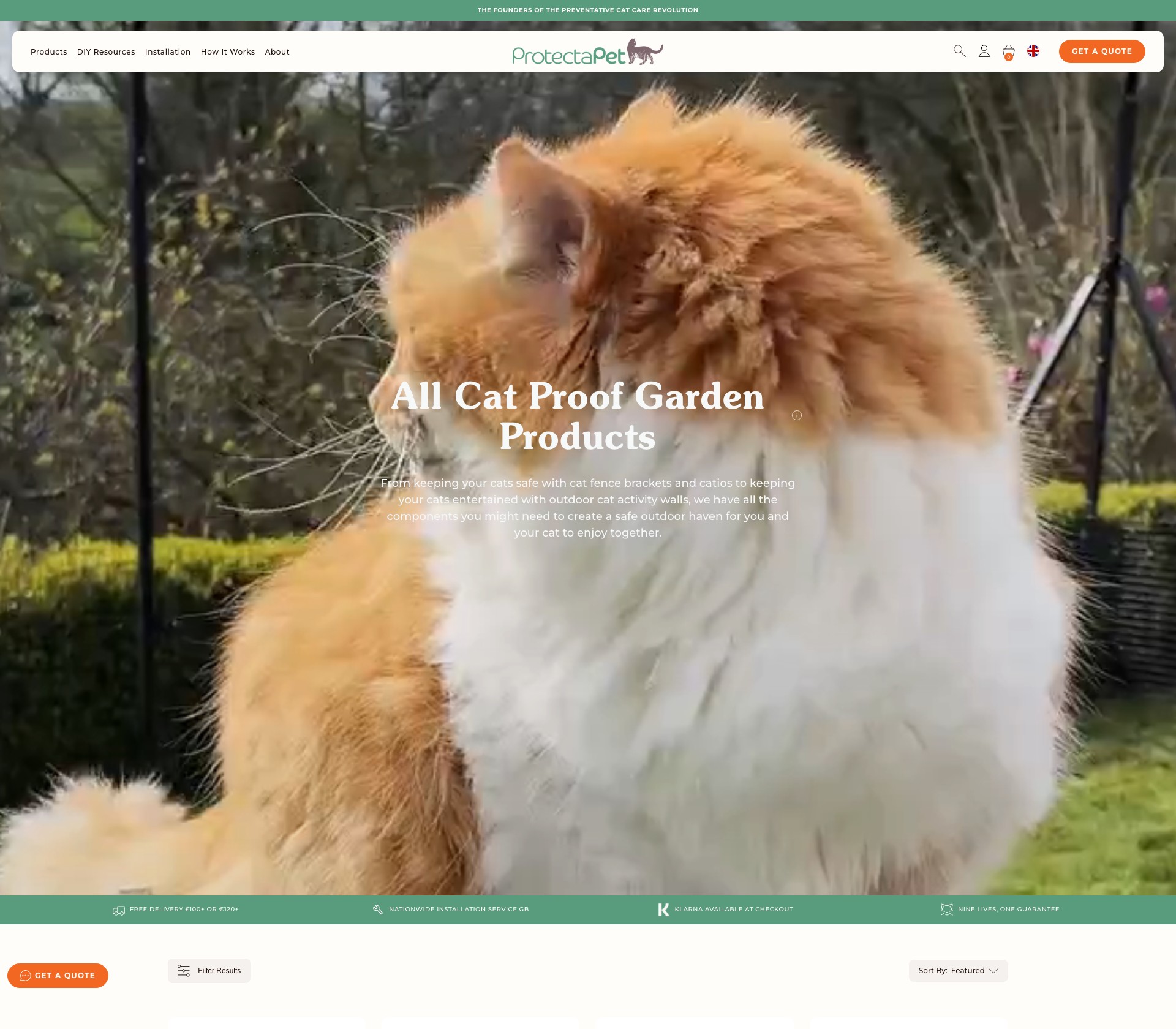 ProtectaPet ‐ Cat proof gardens created using cat fence barriers, cat enclosures - image 2